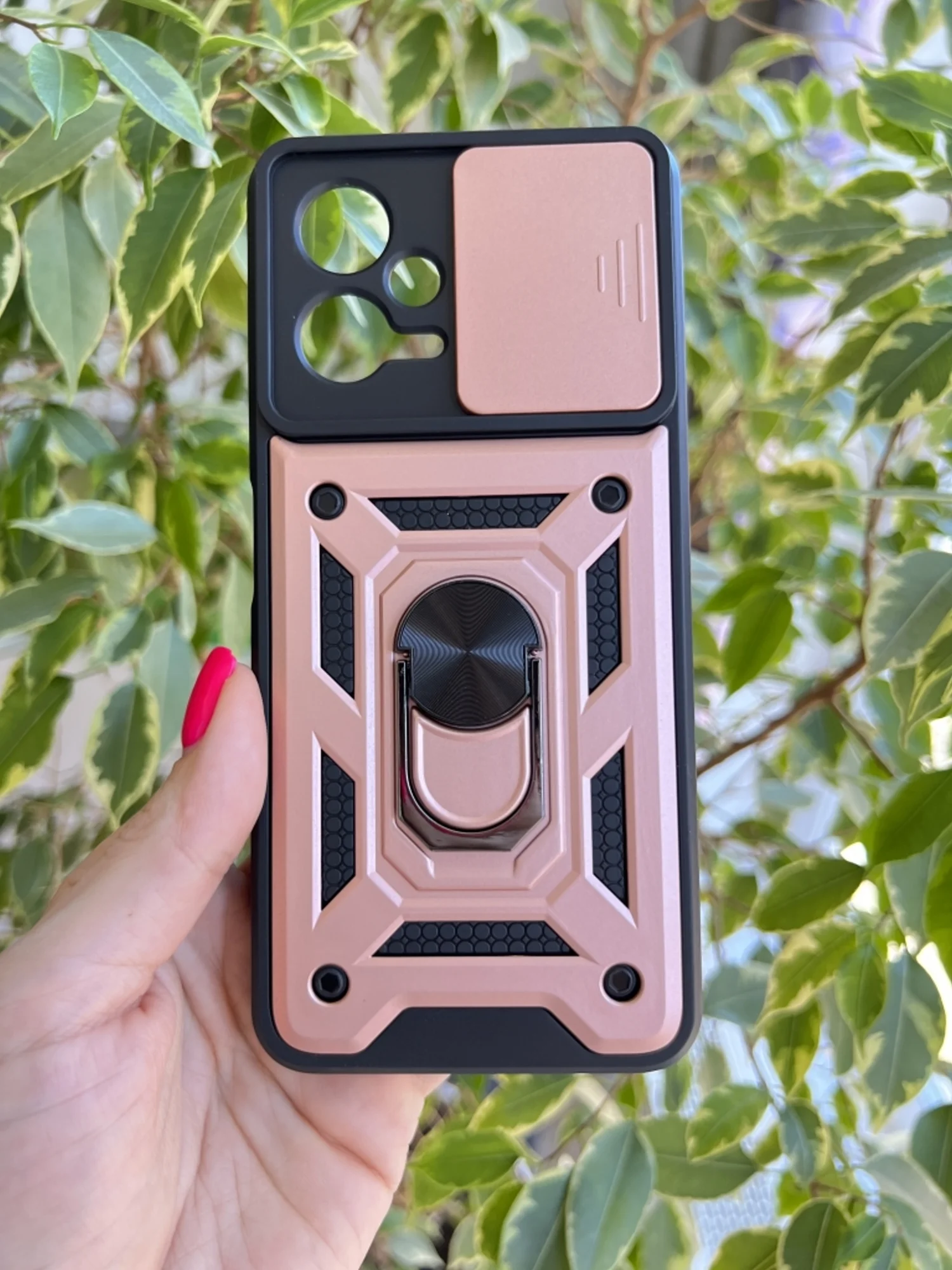 Розовый чехол противоударный armors для Xiaomi Poco X5 и Redmi Note 12 5G