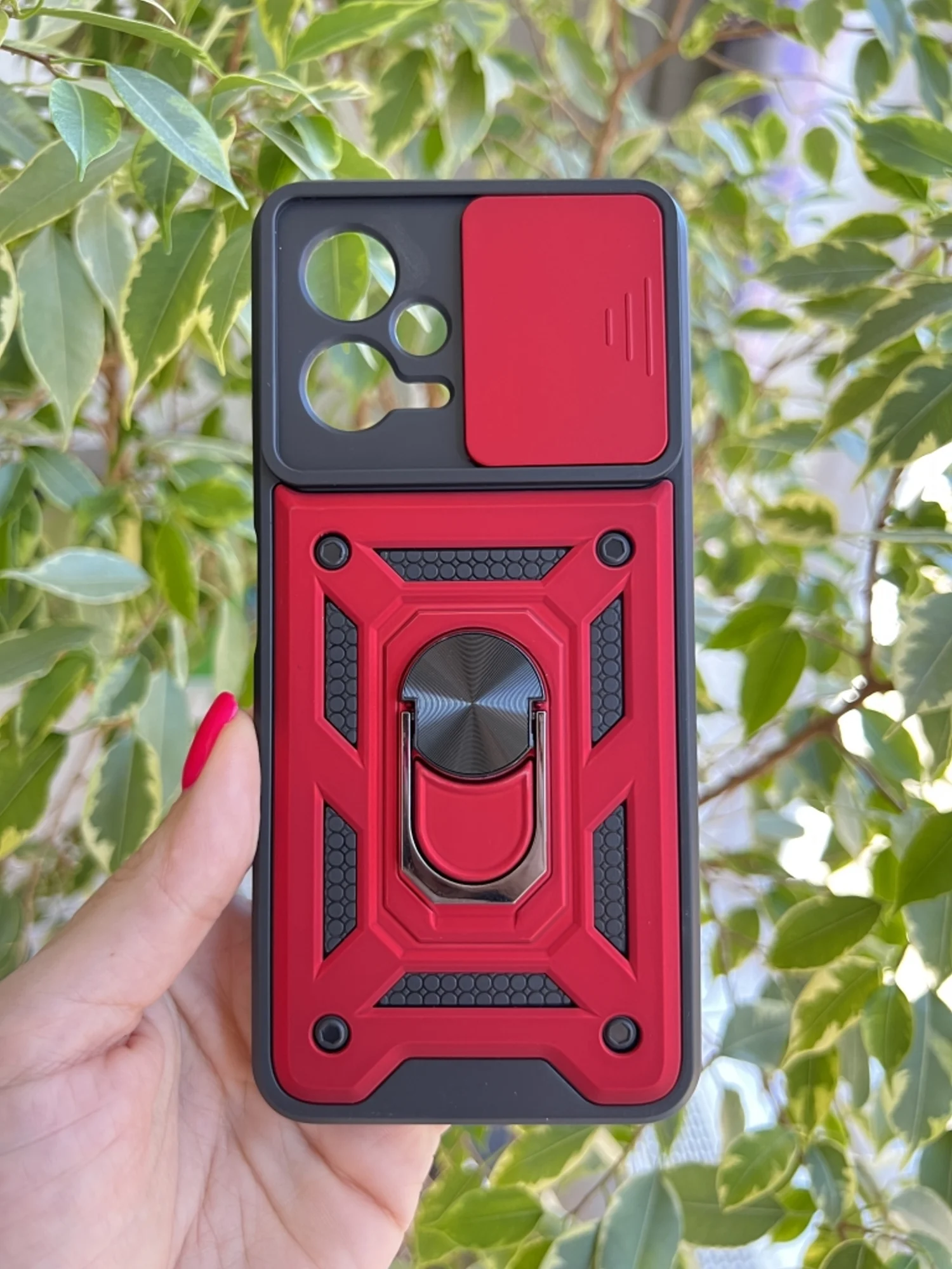 Красный чехол противоударный armors для Xiaomi Poco X5 и Redmi Note 12 5G