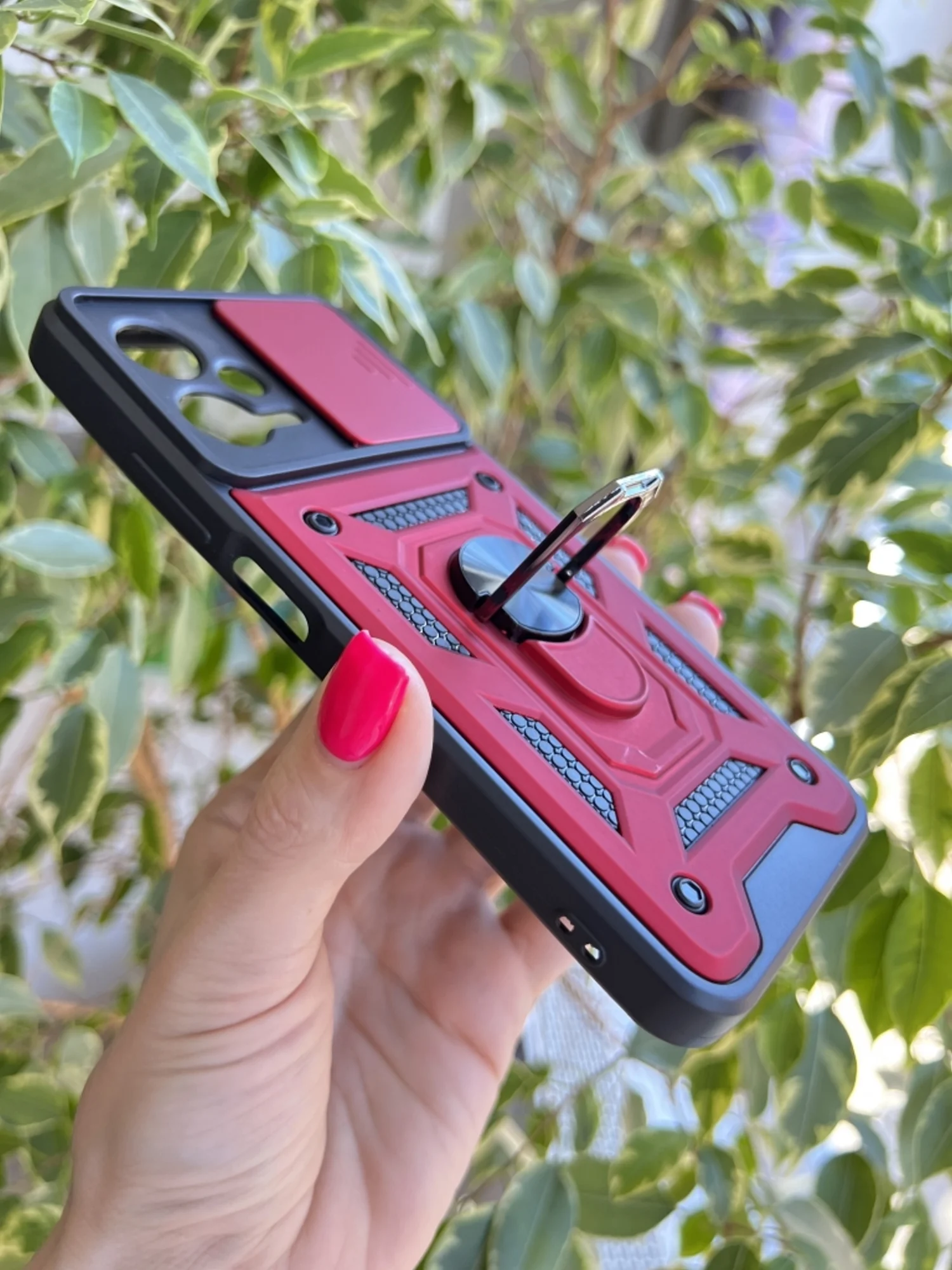 Красный чехол противоударный armors для Xiaomi Poco X5 и Redmi Note 12 5G