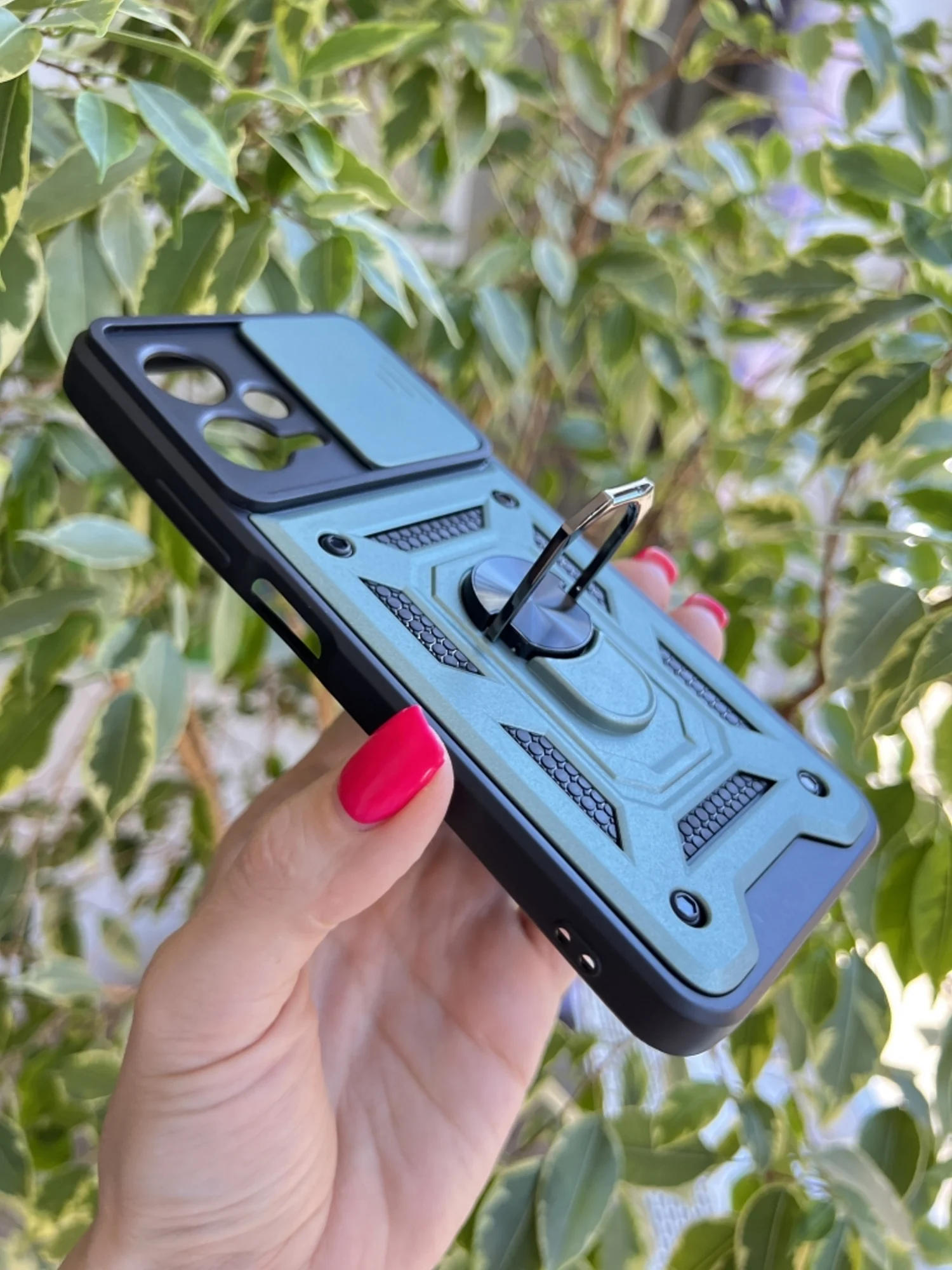 Зеленый чехол противоударный armors для Xiaomi Poco X5 и Redmi Note 12 5G