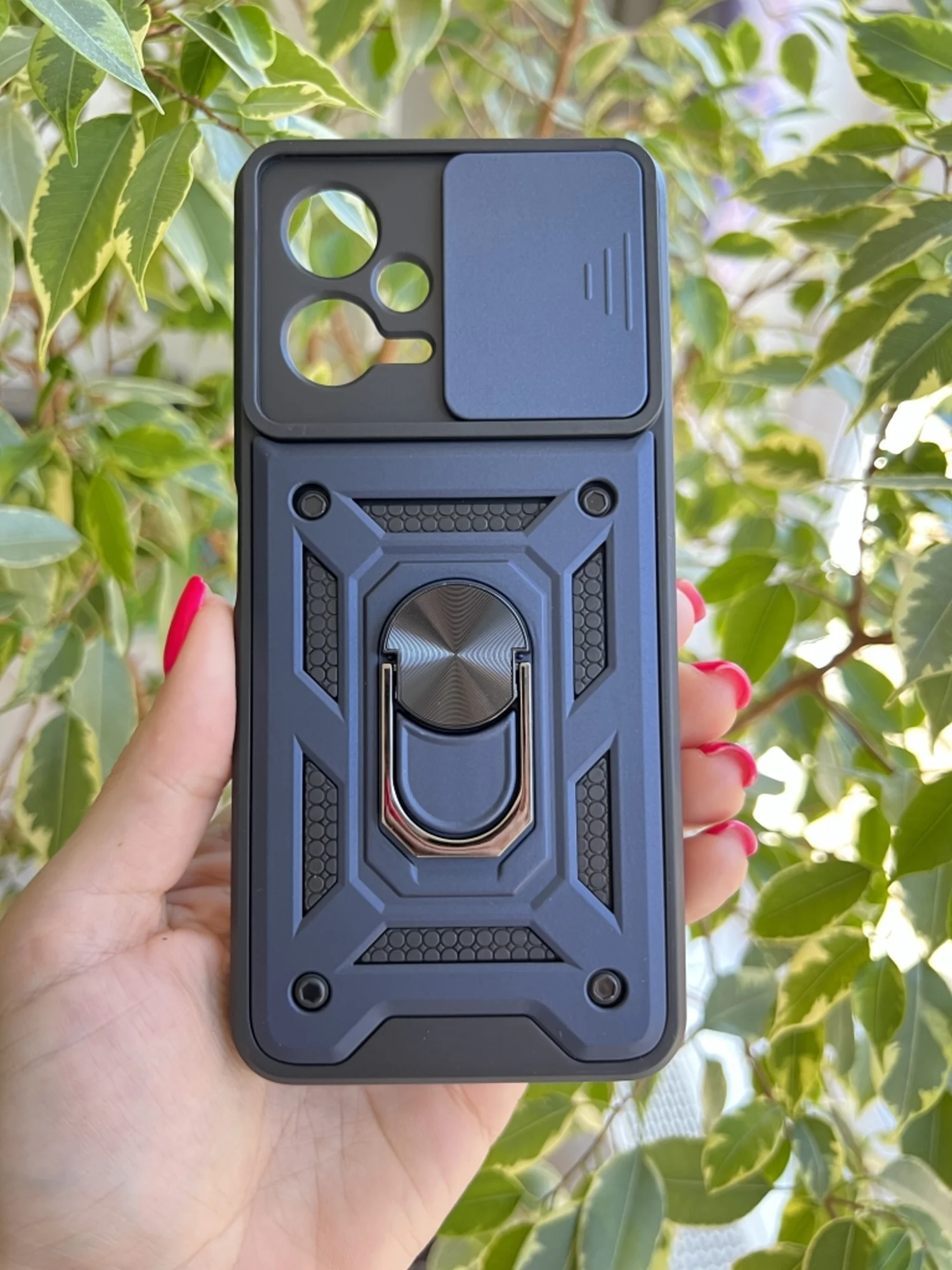 Темно-синий чехол противоударный armors для Xiaomi Poco X5 и Redmi Note 12 5G