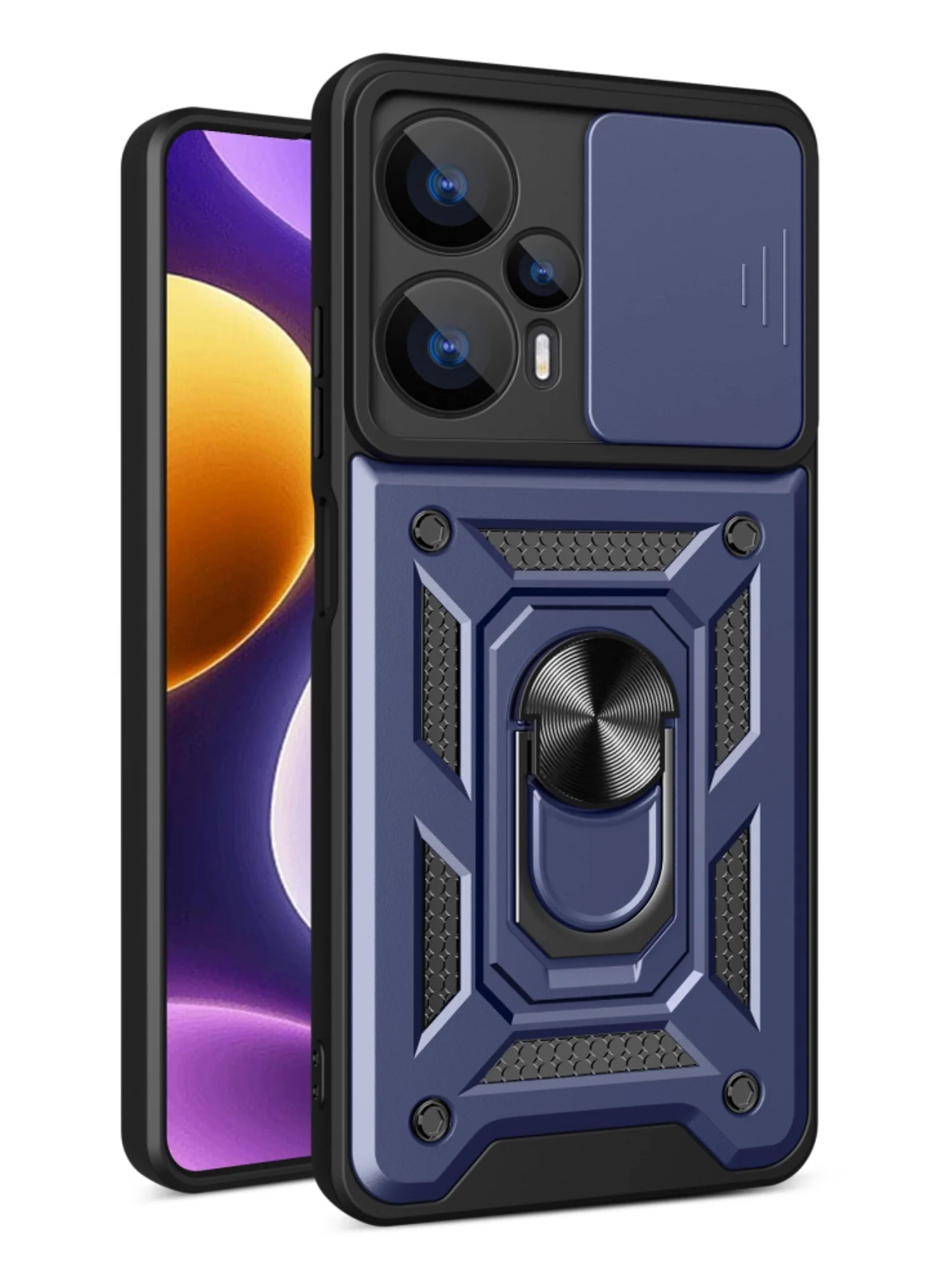Красный чехол противоударный armors для Xiaomi Poco F5 / Поко Ф5 с защитой камеры