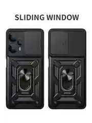 Красный чехол противоударный armors для Xiaomi Poco F5 / Поко Ф5 с защитой камеры
