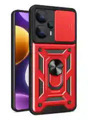 Красный чехол противоударный armors для Xiaomi Poco F5 / Поко Ф5 с защитой камеры