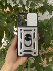 Серебряный чехол противоударный armors для Xiaomi Poco F5 / Поко Ф5 с защитой камеры