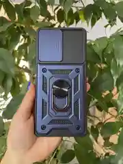 Темно-синий чехол противоударный armors для Xiaomi Poco F5 / Поко Ф5 с защитой камеры