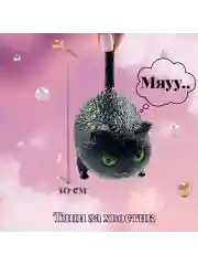 Черный мякиш котик антистресс тянучка сквиш