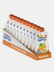 Пюре фруктовое Агуша Банан, с 6 месяцев, 10 штук по 90 г