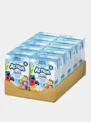 Каша жидкая Агуша "Укрепляй-ка", молочная, злаки, черника-малина-яблоко, 10 штук по 200 мл