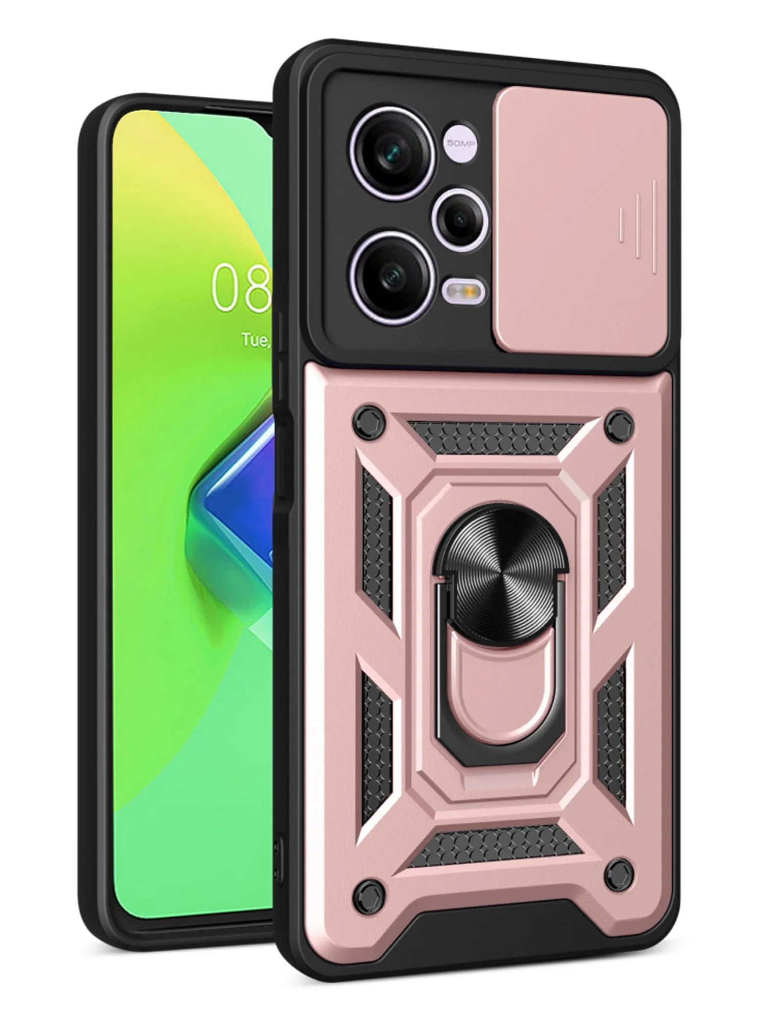 Розовый чехол противоударный armors для Xiaomi Poco X5 Pro и Note 12 Pro 5G