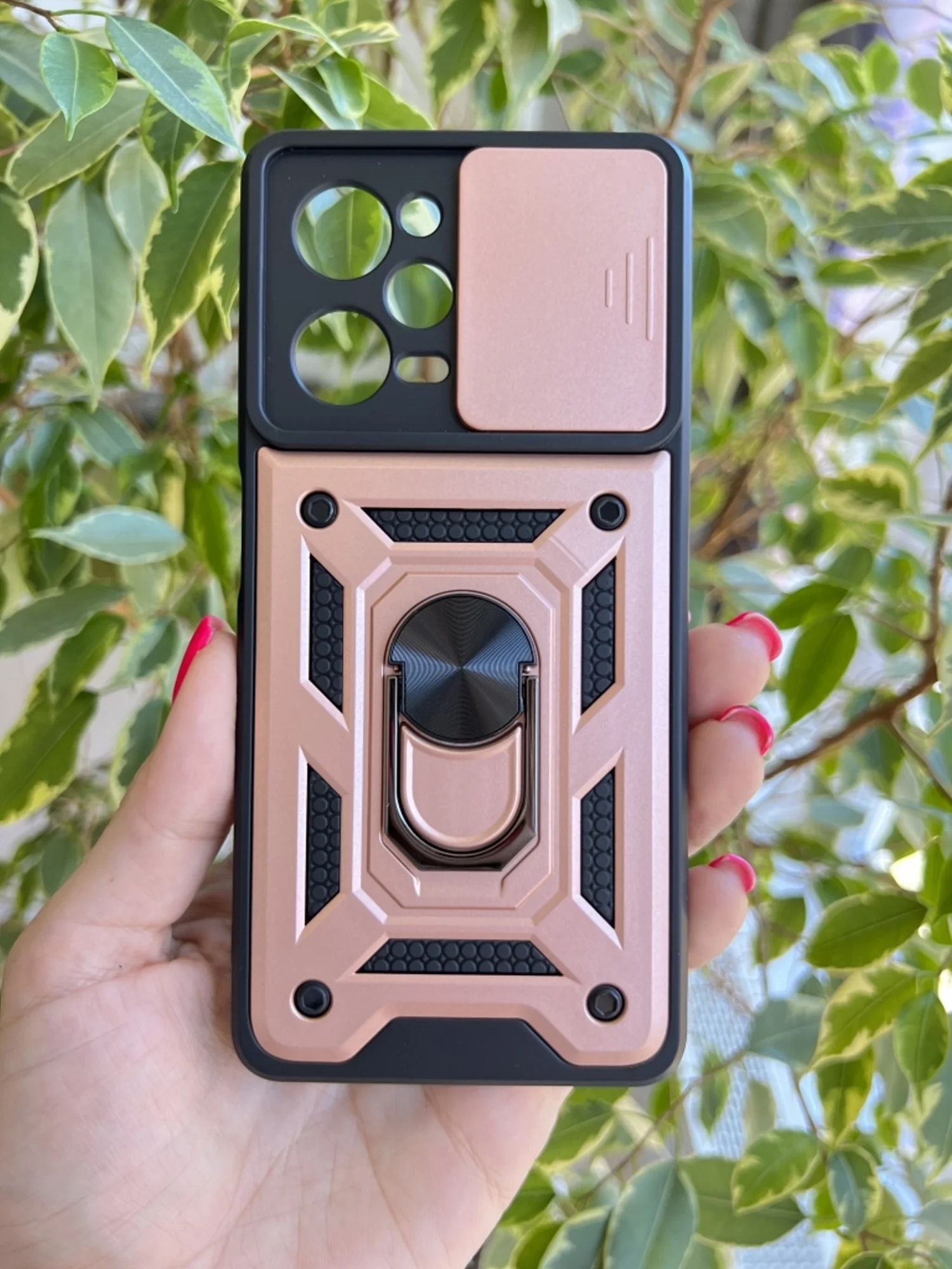 Розовый чехол противоударный armors для Xiaomi Poco X5 Pro и Note 12 Pro 5G