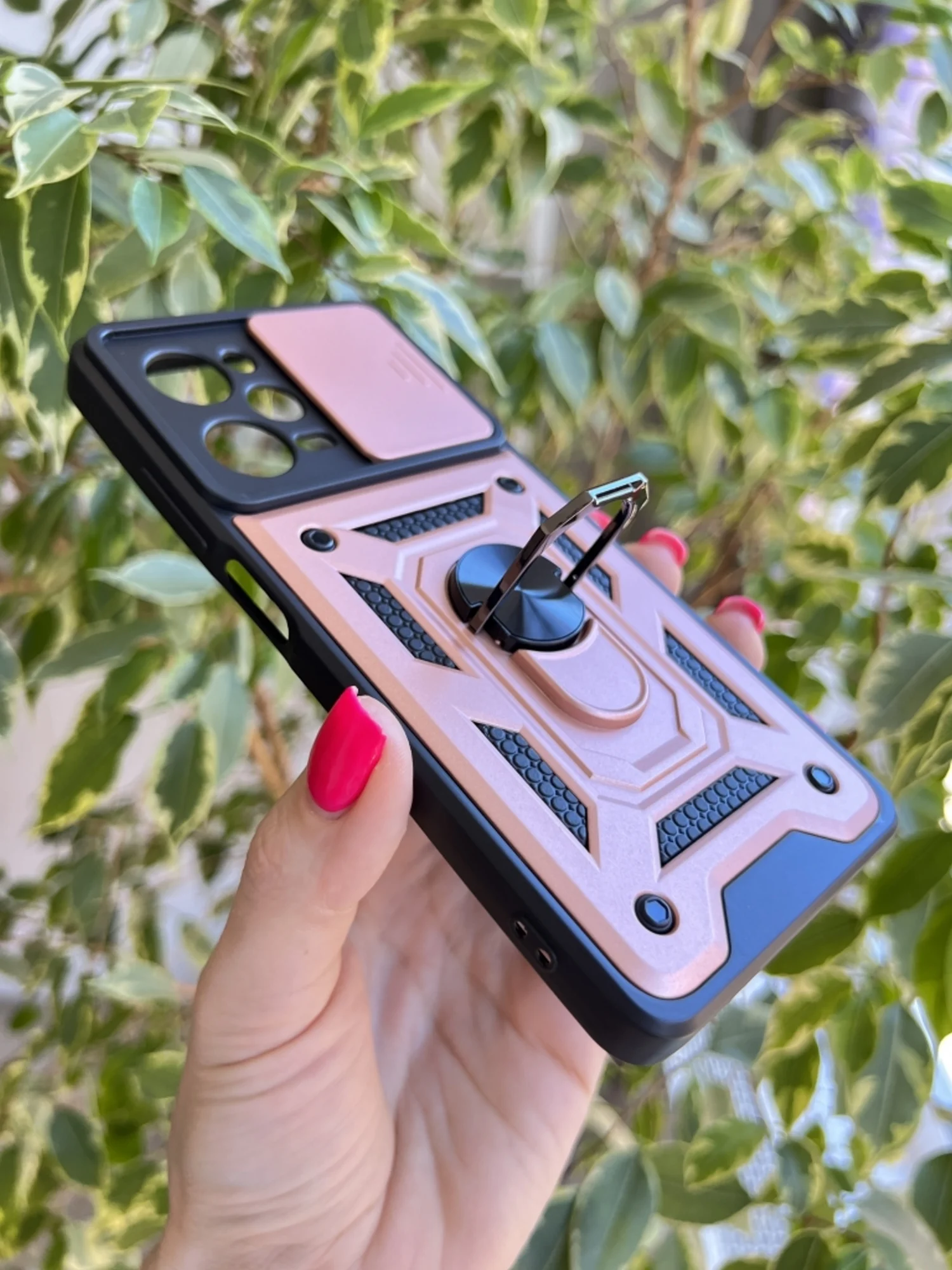 Розовый чехол противоударный armors для Xiaomi Poco X5 Pro и Note 12 Pro 5G