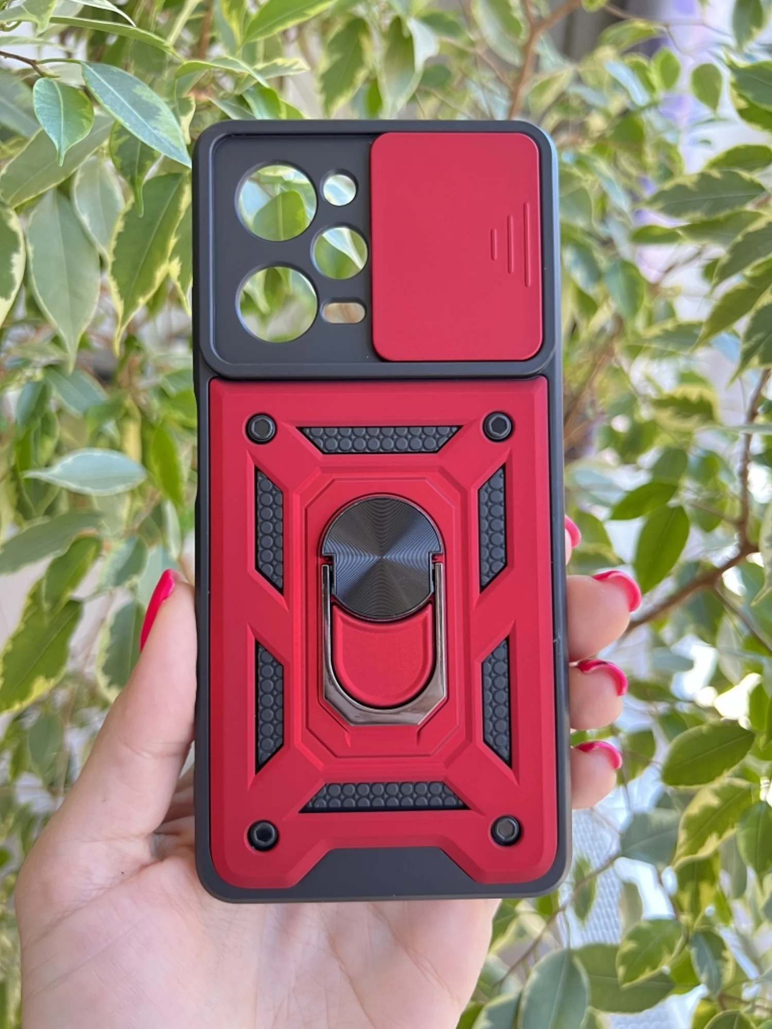 Красный чехол противоударный armors для Xiaomi Poco X5 Pro и Note 12 Pro 5G