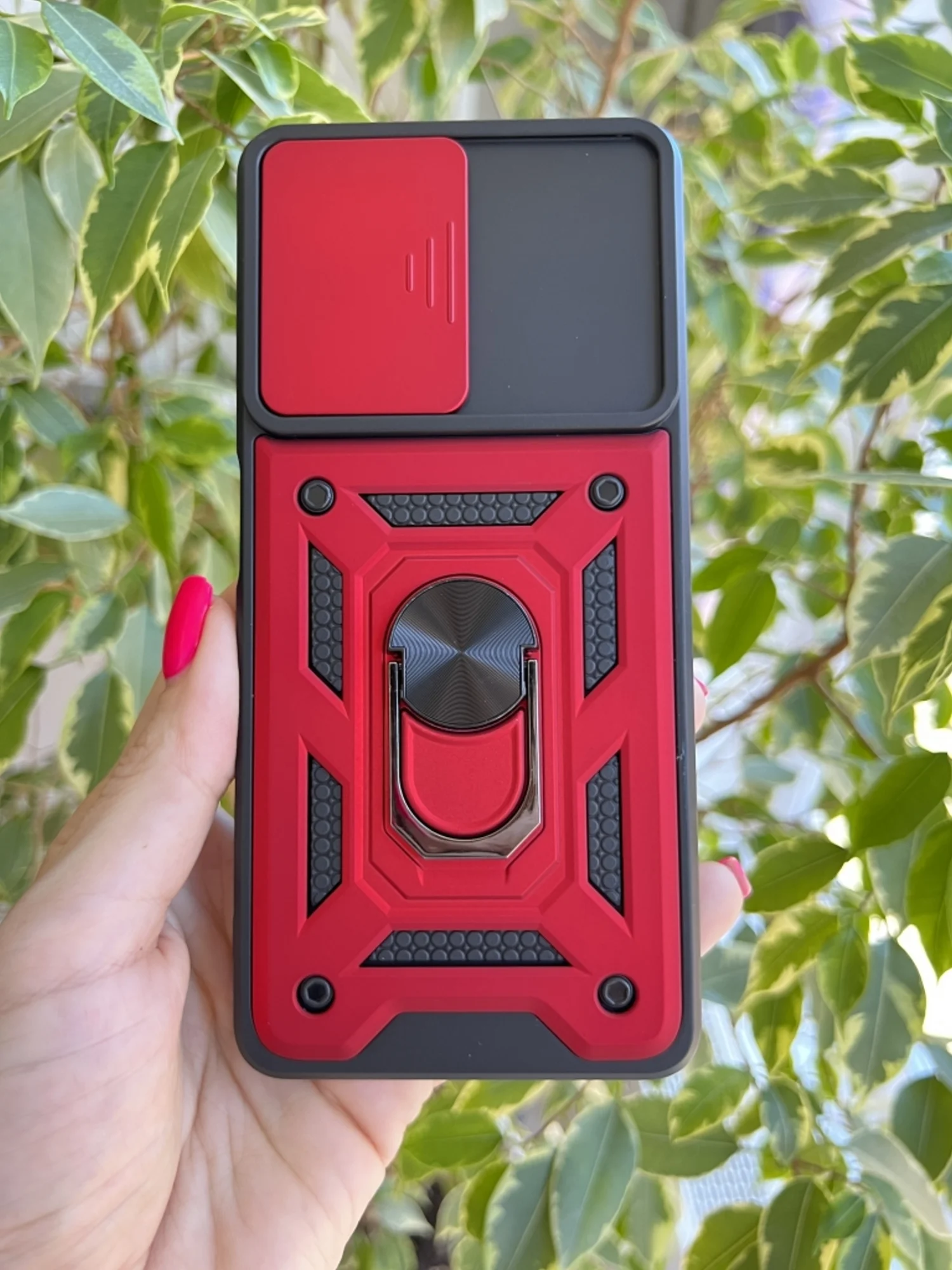 Красный чехол противоударный armors для Xiaomi Poco X5 Pro и Note 12 Pro 5G