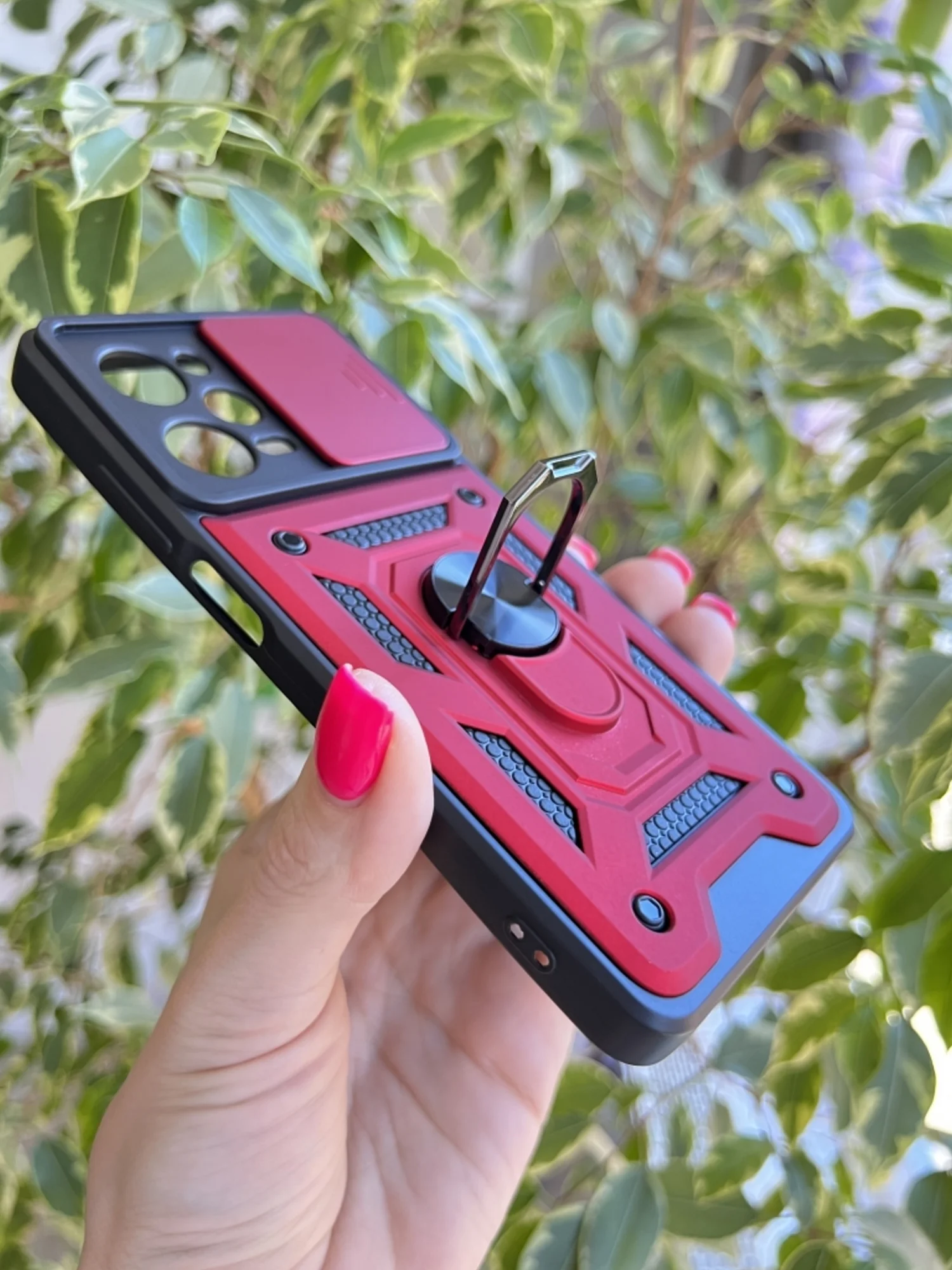 Красный чехол противоударный armors для Xiaomi Poco X5 Pro и Note 12 Pro 5G