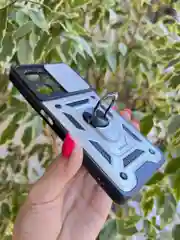 Серебряный чехол противоударный armors для Xiaomi Poco X5 Pro и Note 12 Pro 5G