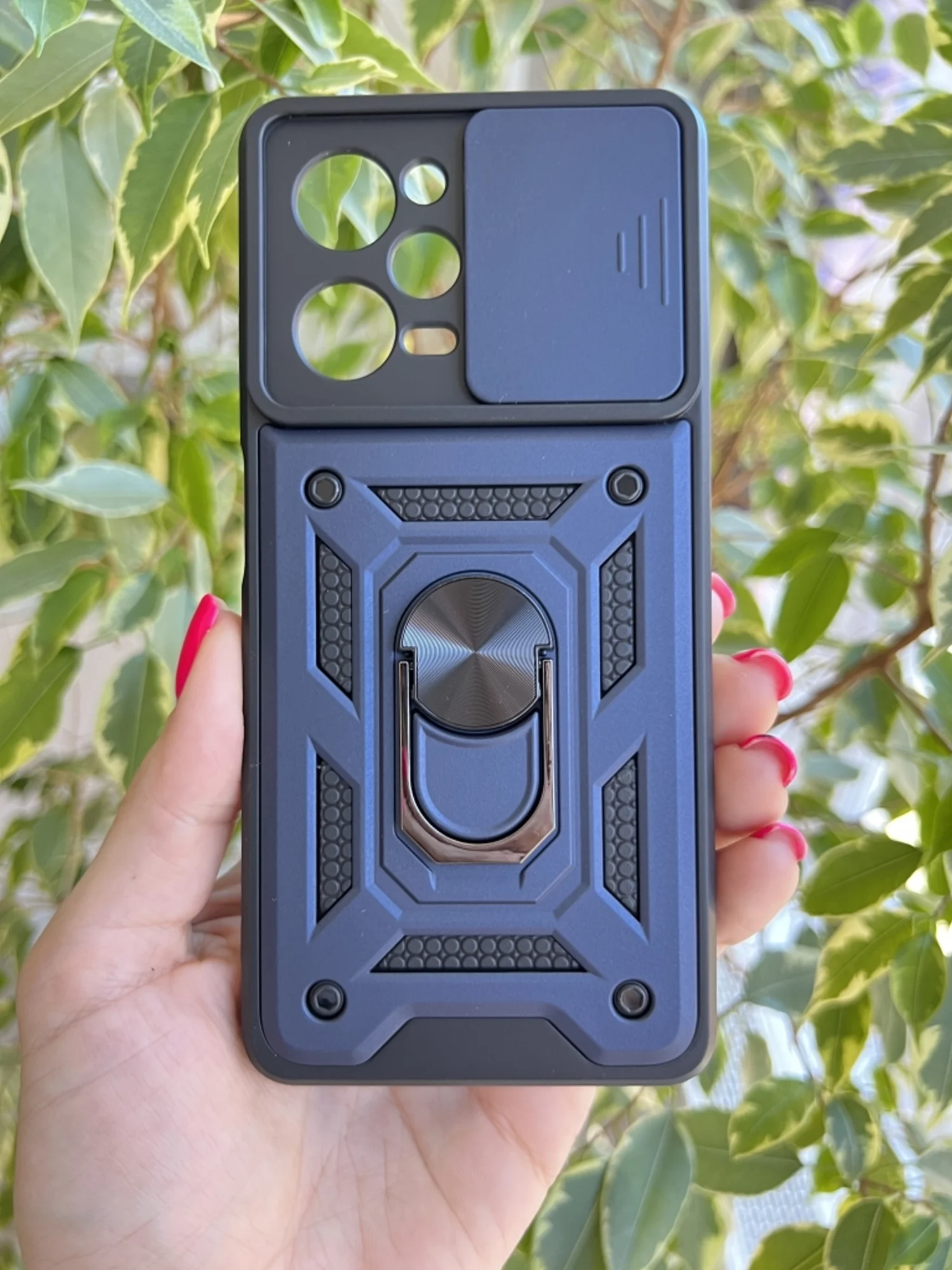 Темно-синий чехол противоударный armors для Xiaomi Poco X5 Pro и Note 12 Pro 5G