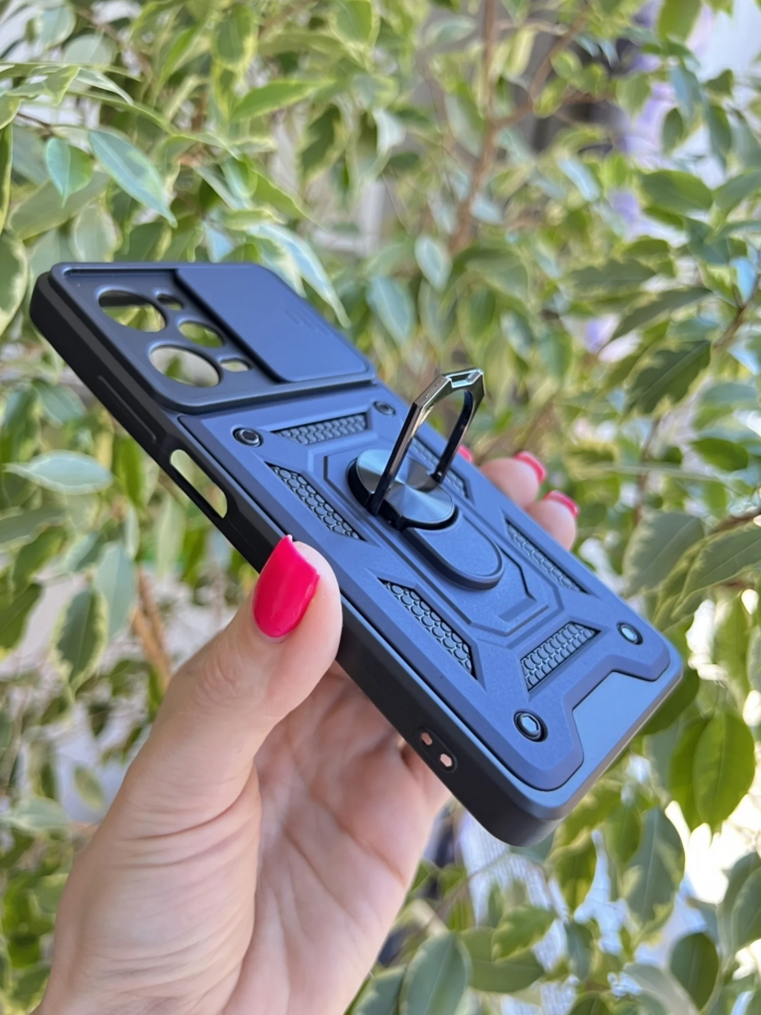 Темно-синий чехол противоударный armors для Xiaomi Poco X5 Pro и Note 12 Pro 5G