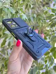 Черный чехол противоударный armors для Xiaomi Poco X5 Pro и Note 12 Pro 5G