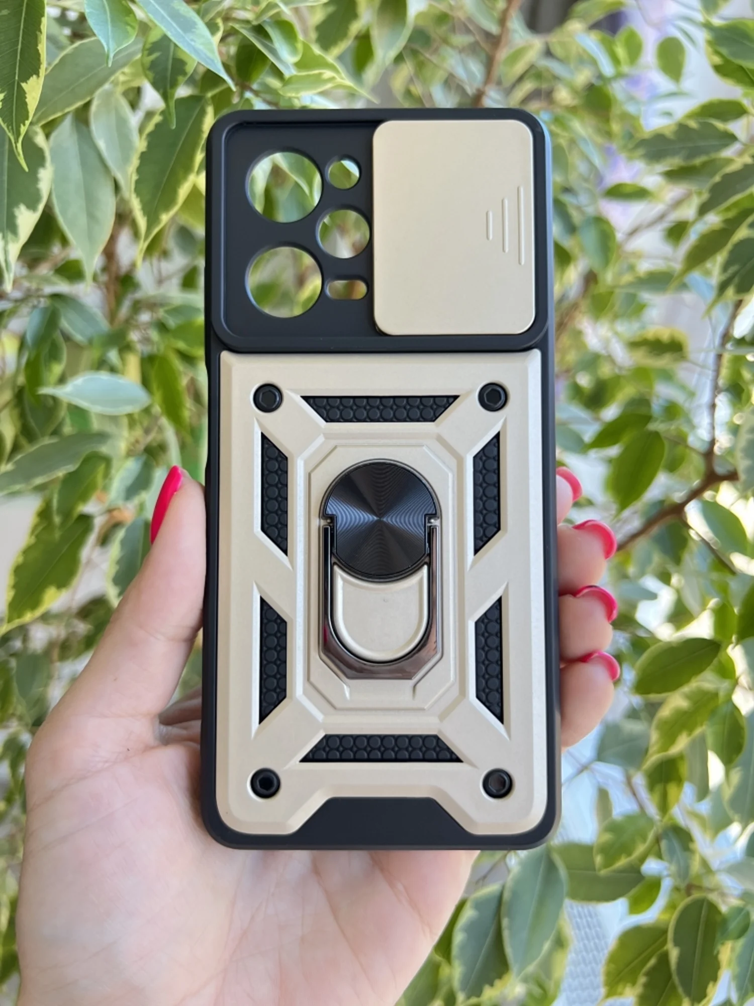 Золотой чехол противоударный armors для Xiaomi Poco X5 Pro и Note 12 Pro 5G