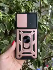 Розовый чехол противоударный armors для Xiaomi Poco X4 Pro 5G / Поко Х4 Про 5G с защитой камеры