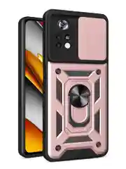 Розовый чехол противоударный armors для Xiaomi Poco X4 Pro 5G / Поко Х4 Про 5G с защитой камеры