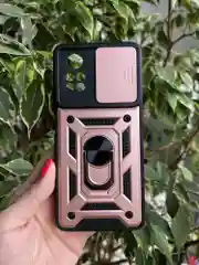 Розовый чехол противоударный armors для Xiaomi Poco X4 Pro 5G / Поко Х4 Про 5G с защитой камеры