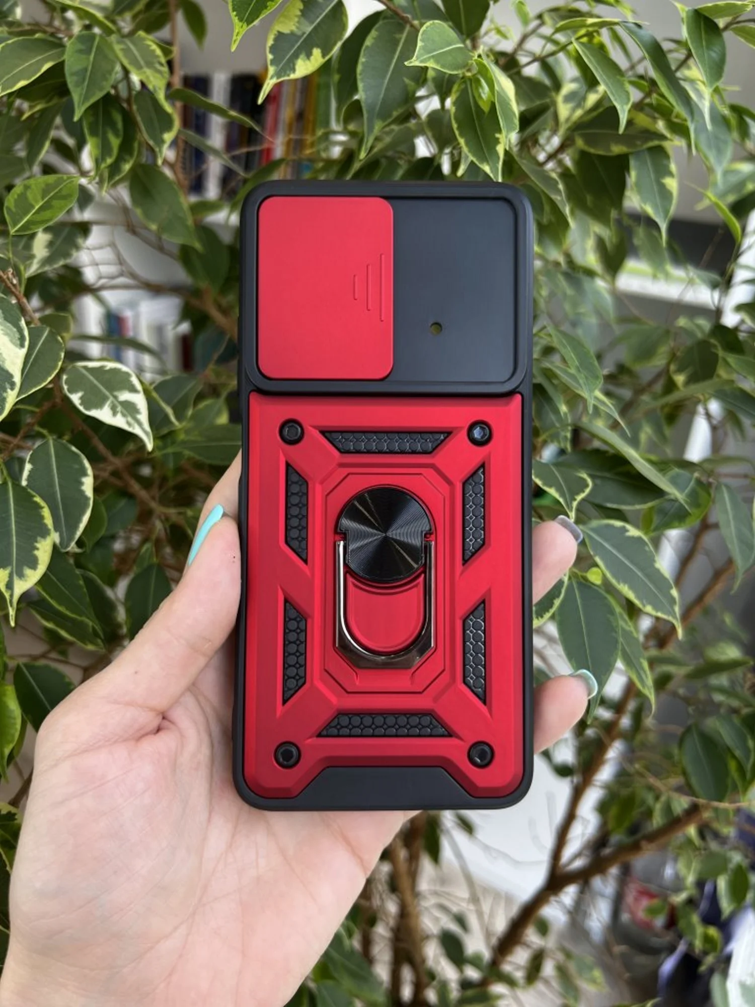 Красный чехол противоударный armors для Xiaomi Poco X4 Pro 5G / Поко Х4 Про 5G с защитой камеры