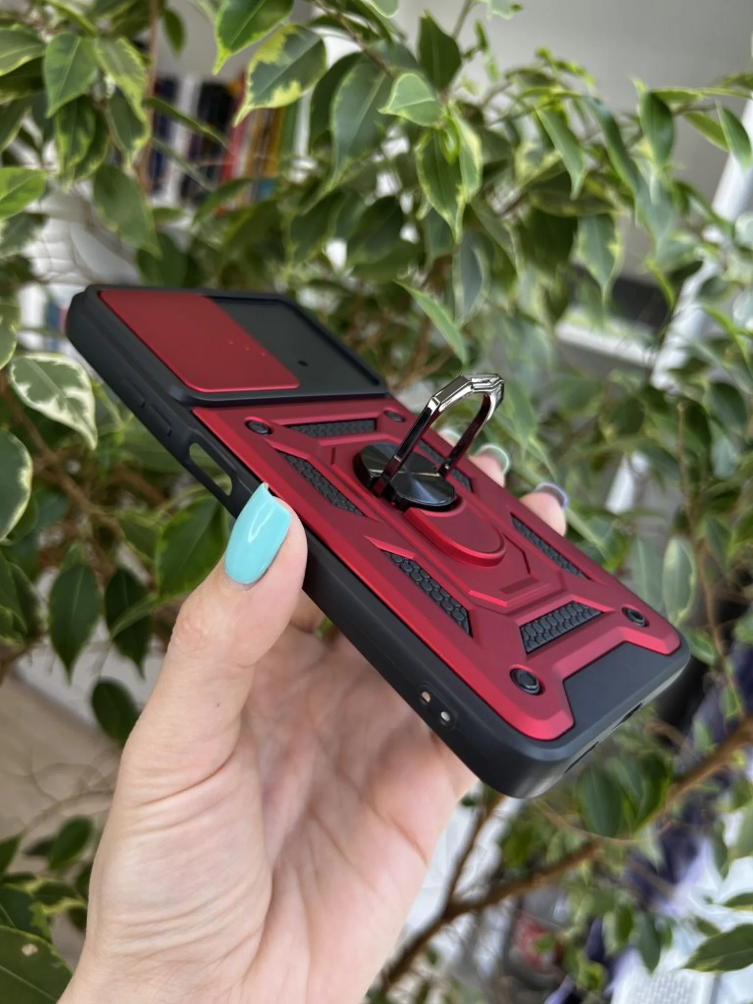 Красный чехол противоударный armors для Xiaomi Poco X4 Pro 5G / Поко Х4 Про 5G с защитой камеры