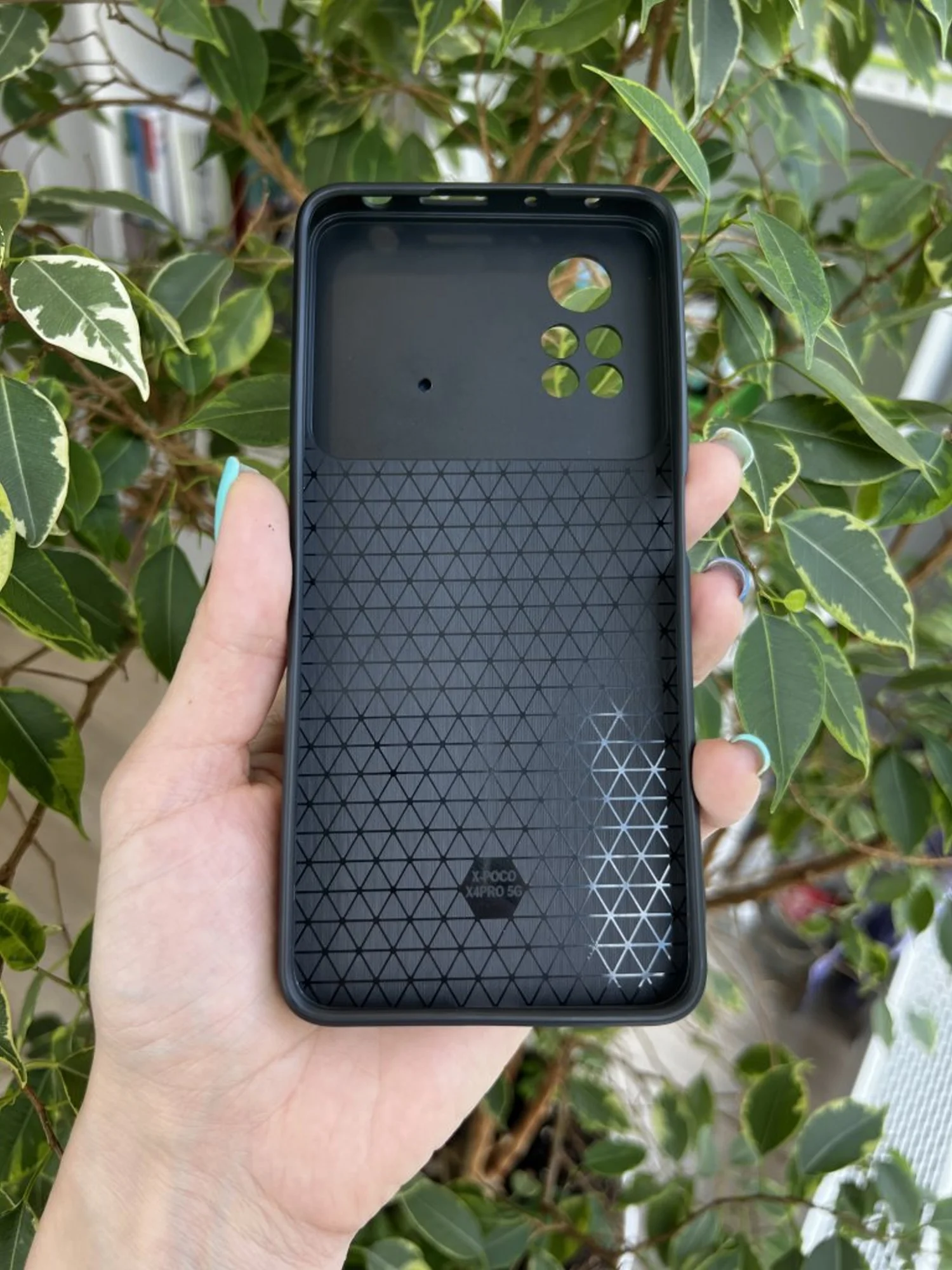 Темно-синий чехол противоударный armors для Xiaomi Poco X4 Pro 5G / Поко Х4 Про 5G с защитой камеры