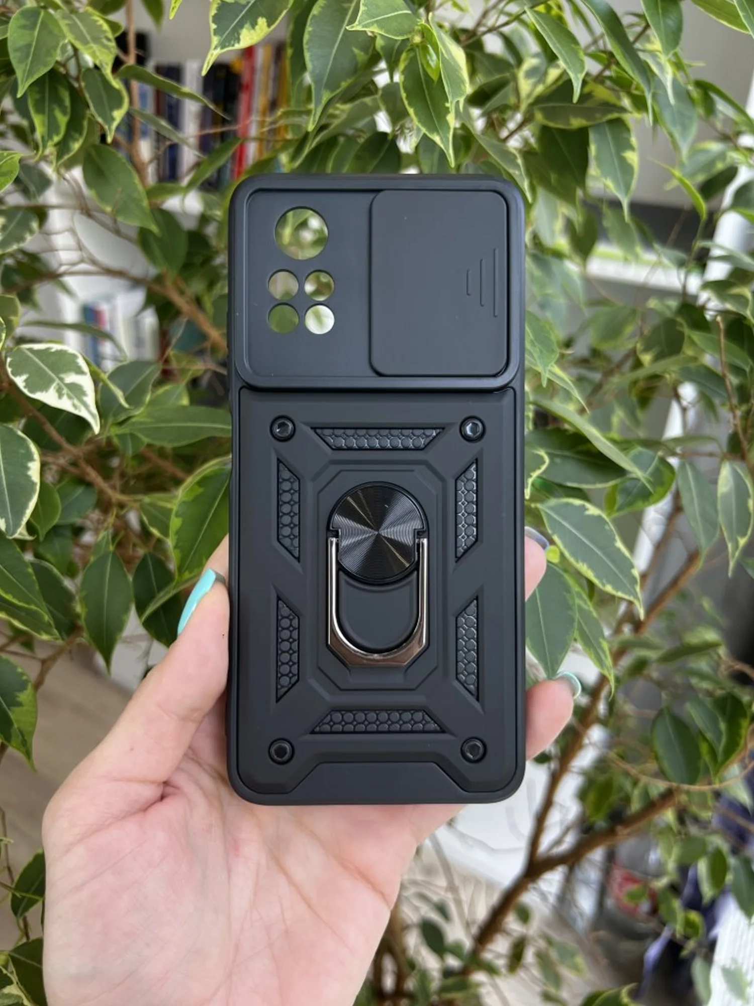 Черный чехол противоударный armors для Xiaomi Poco X4 Pro 5G / Поко Х4 Про 5G с защитой камеры