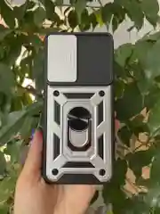 Серебряный чехол противоударный armors для Xiaomi Poco F5 Pro / Поко Ф5 Про с защитой камеры