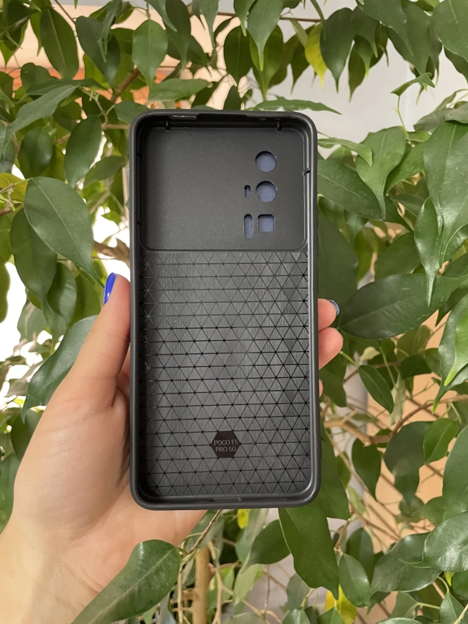 Темно-синий чехол противоударный armors для Xiaomi Poco F5 Pro / Поко Ф5 Про с защитой камеры