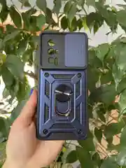 Темно-синий чехол противоударный armors для Xiaomi Poco F5 Pro / Поко Ф5 Про с защитой камеры