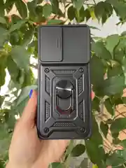 Черный чехол противоударный armors для Xiaomi Poco F5 Pro / Поко Ф5 Про с защитой камеры