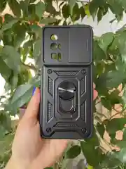 Черный чехол противоударный armors для Xiaomi Poco F5 Pro / Поко Ф5 Про с защитой камеры
