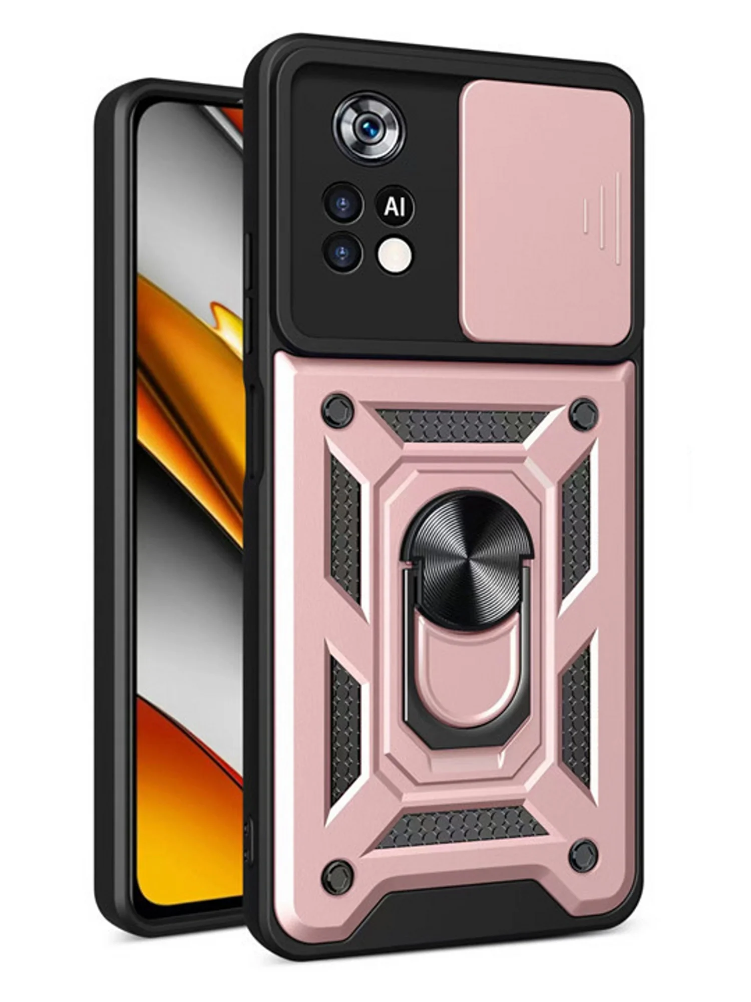 Чехол противоударный armors для Xiaomi Poco M4 Pro 4G / Поко М4 Про 4G с защитой камеры