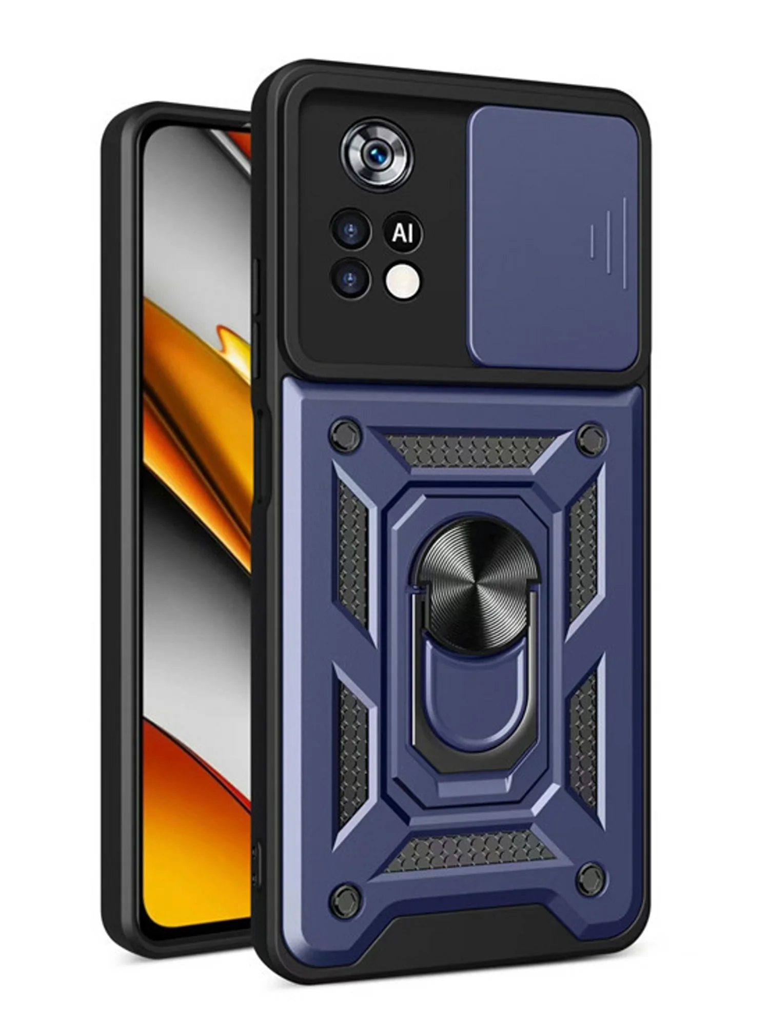 Чехол противоударный armors для Xiaomi Poco M4 Pro 4G / Поко М4 Про 4G с защитой камеры