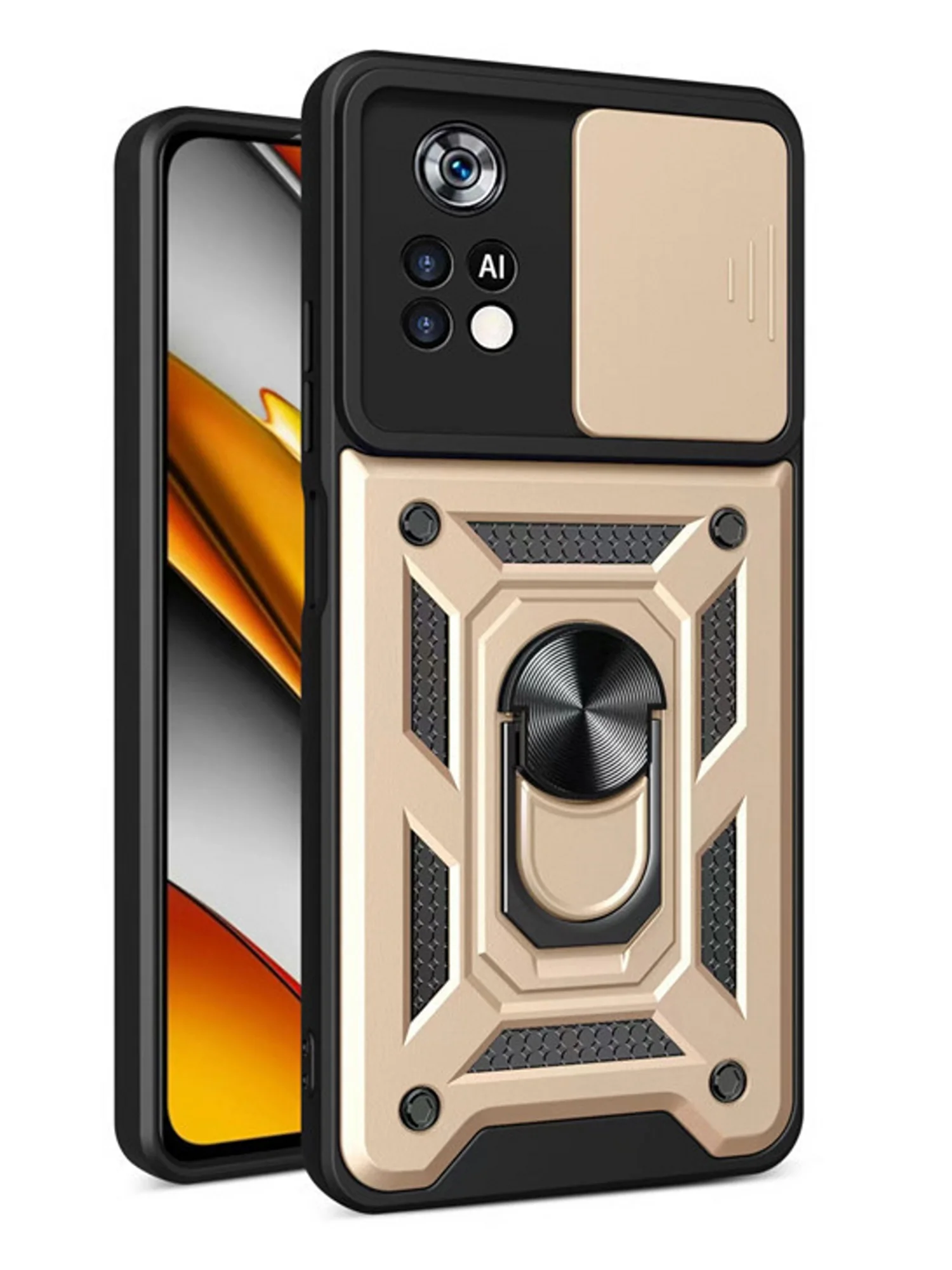 Чехол противоударный armors для Xiaomi Poco M4 Pro 4G / Поко М4 Про 4G с защитой камеры