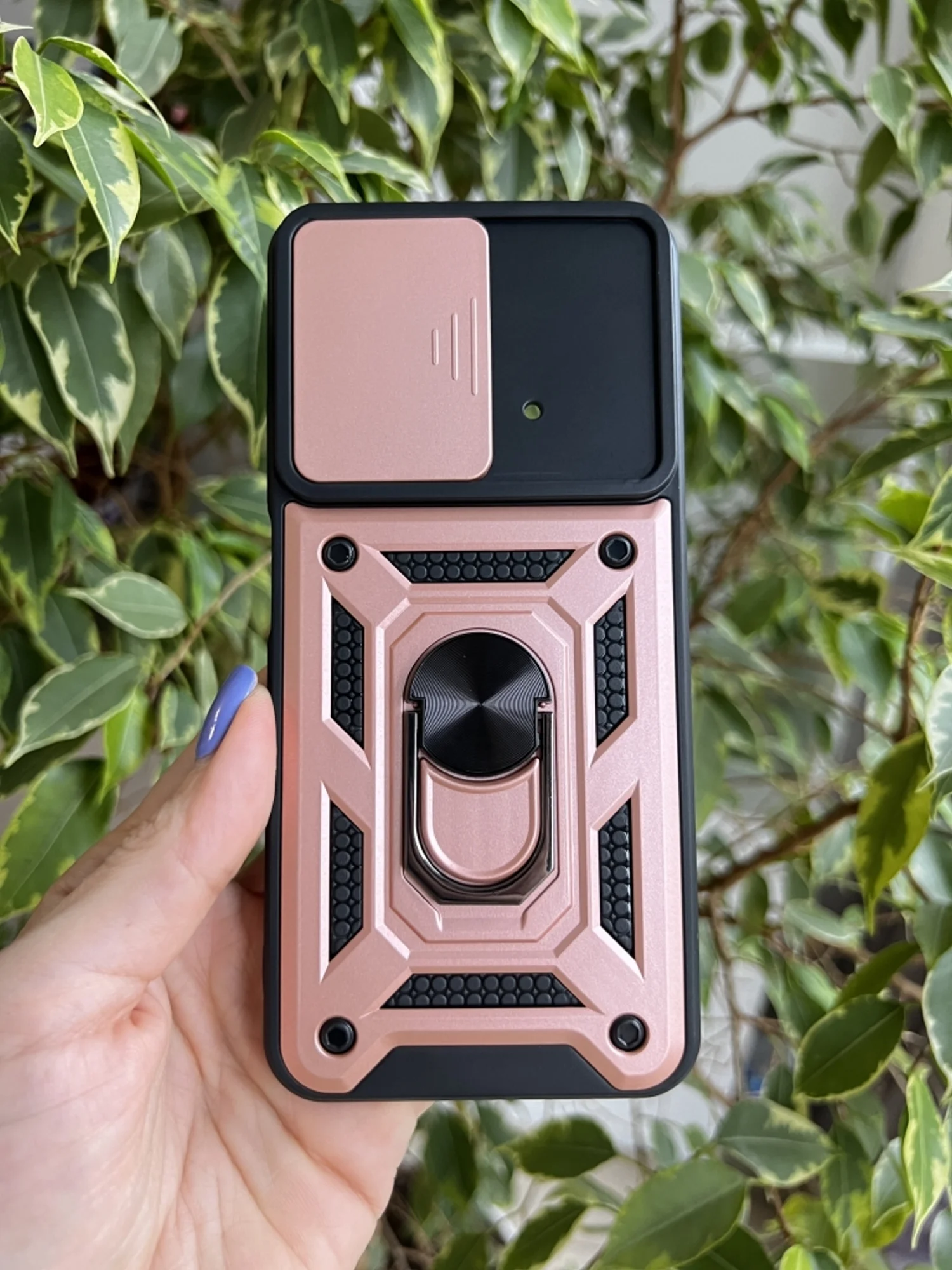 Розовый чехол противоударный armors для Xiaomi Poco M4 Pro 4G / Поко М4 Про 4G с защитой камеры