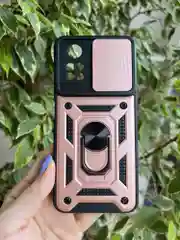 Розовый чехол противоударный armors для Xiaomi Poco M4 Pro 4G / Поко М4 Про 4G с защитой камеры