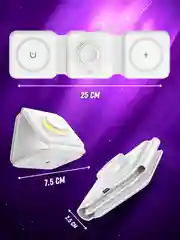 Белый зарядное устройство, беспроводная зарядка, 3 в 1, magsafe, для айфона, андроида