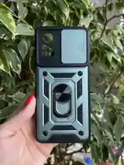 Зеленый чехол противоударный armors для Xiaomi Poco M4 Pro 4G / Поко М4 Про 4G с защитой камеры