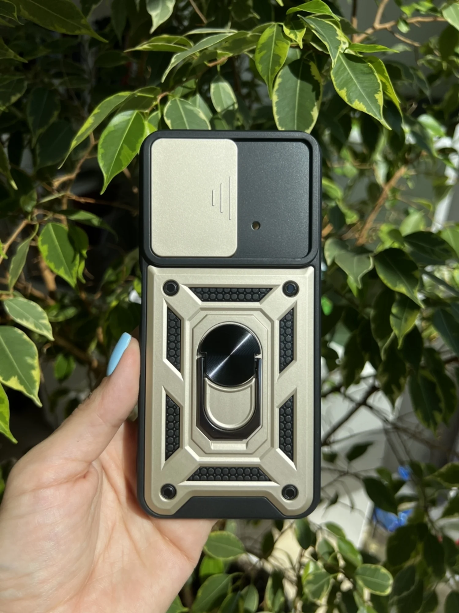 Золотой чехол противоударный armors для Xiaomi Poco M4 Pro 4G / Поко М4 Про 4G с защитой камеры