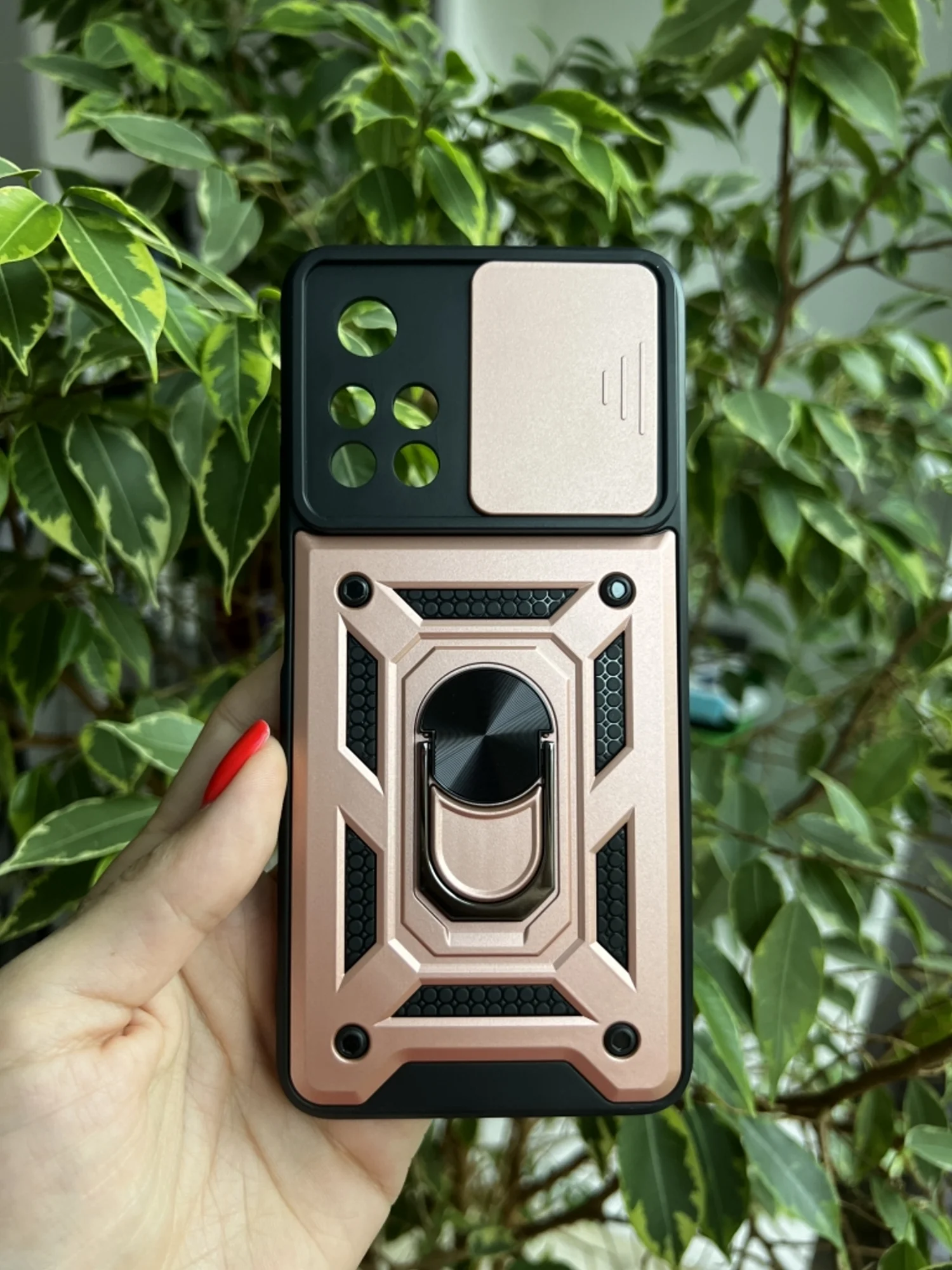 Розовый чехол противоударный armors для Xiaomi Poco M4 Pro 5G и Redmi Note 11S 5G