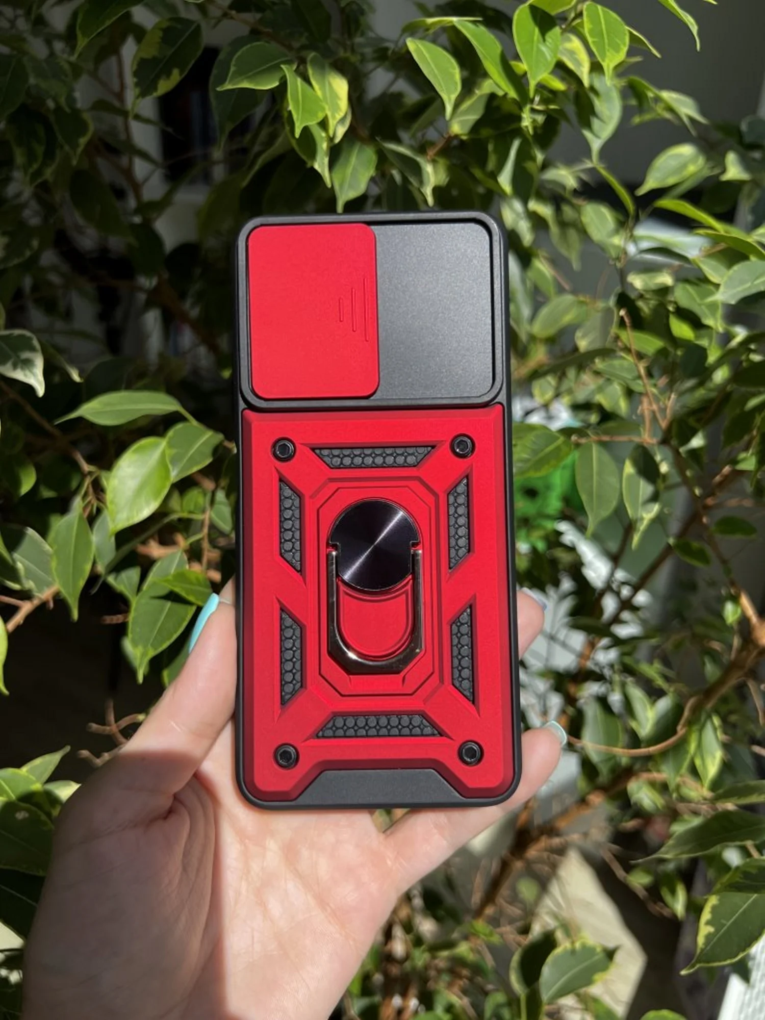 Красный чехол противоударный armors для Xiaomi Poco M4 Pro 5G и Redmi Note 11S 5G