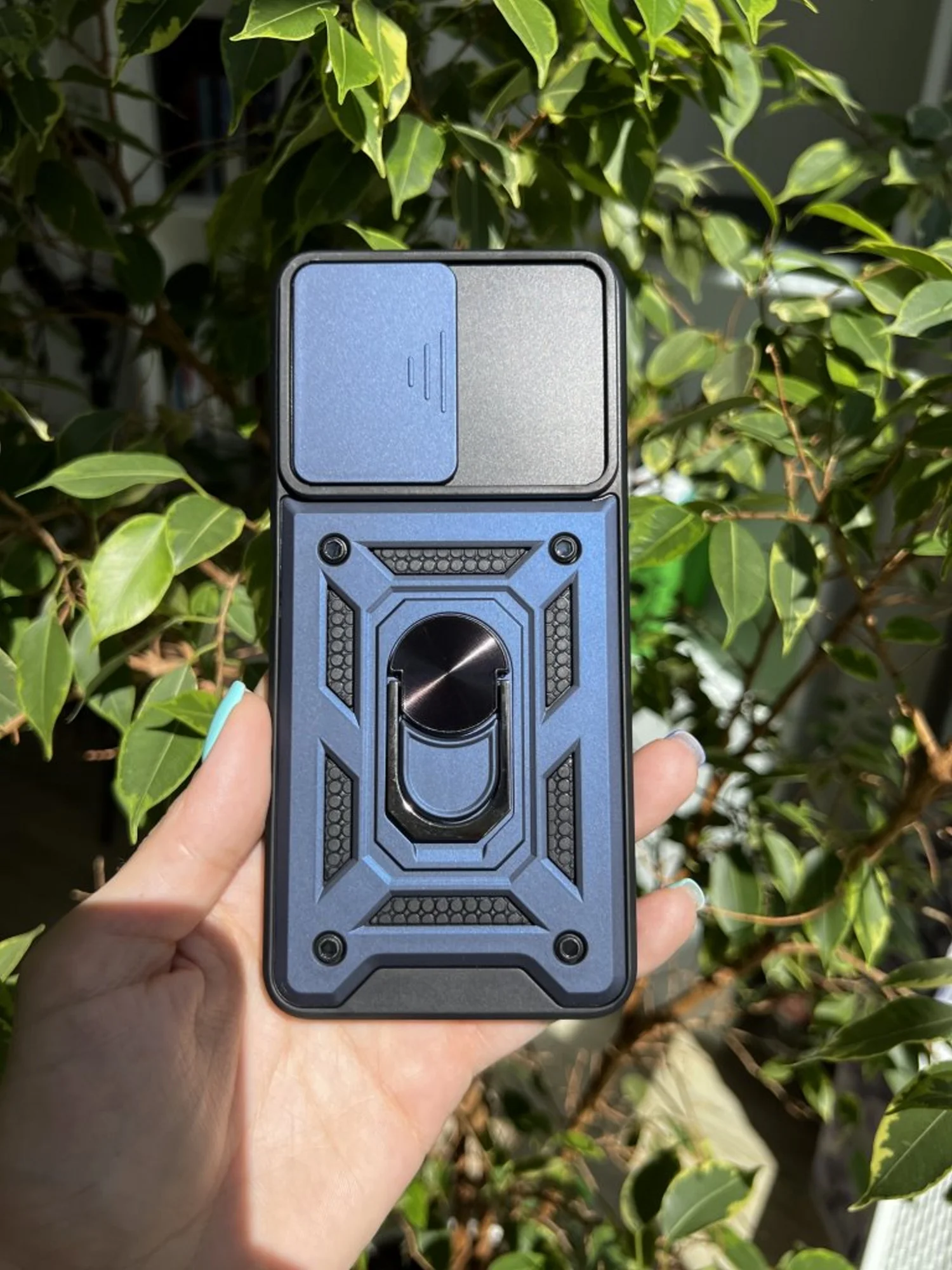 Темно-синий чехол противоударный armors для Xiaomi Poco M4 Pro 5G и Redmi Note 11S 5G