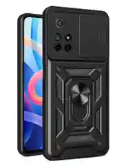 Черный чехол противоударный armors для Xiaomi Poco M4 Pro 5G и Redmi Note 11S 5G