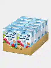 Каша жидкая Агуша Вставай-ка, молочно-овсяная, с малиной, 2.5%, 10 штук по 200 мл
