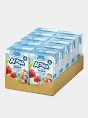 Каша молочная Агуша Укрепляйка, рисовая с клубникой, земляникой, яблоком, 10 штук по 0,2 л